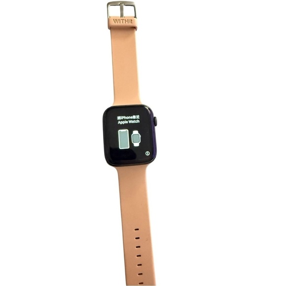 Apple Watch Series 5 Black Aluminum Smart Watch 44mm Blush Band - Picture 3 of 7